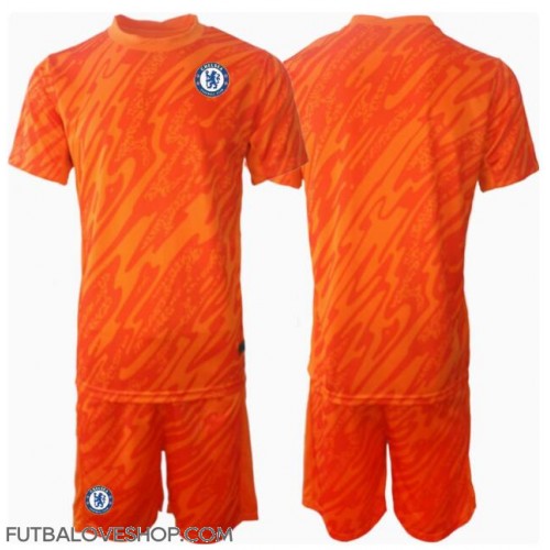Dres Chelsea Brankarsky Domáci pre deti 2024-25 Krátky Rukáv (+ trenírky)
